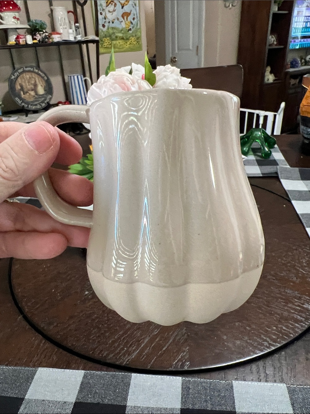 NEW Anthropologie Neutral Ceramic Mug
